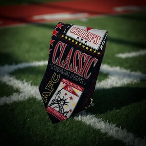 RM Sport Ralph Marlin Kansas City‎ Chiefs NFL Vintage Silk Tie  55.75" x 3.75"